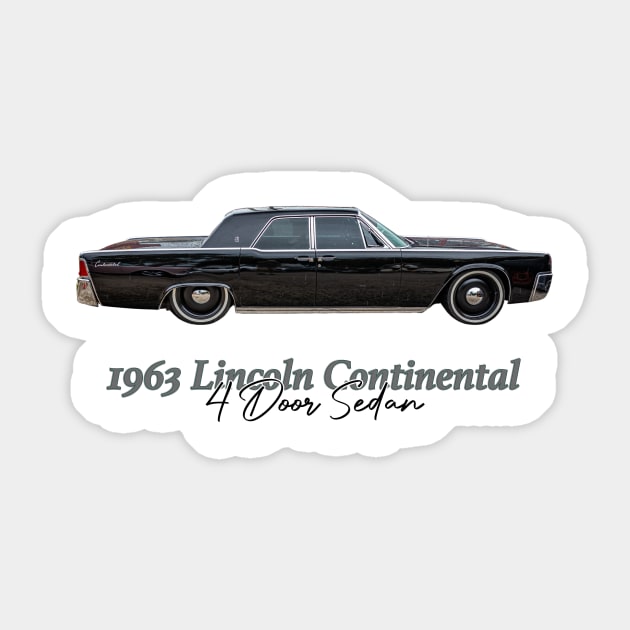 1963 Lincoln Continental 4 Door Sedan Sticker by Gestalt Imagery